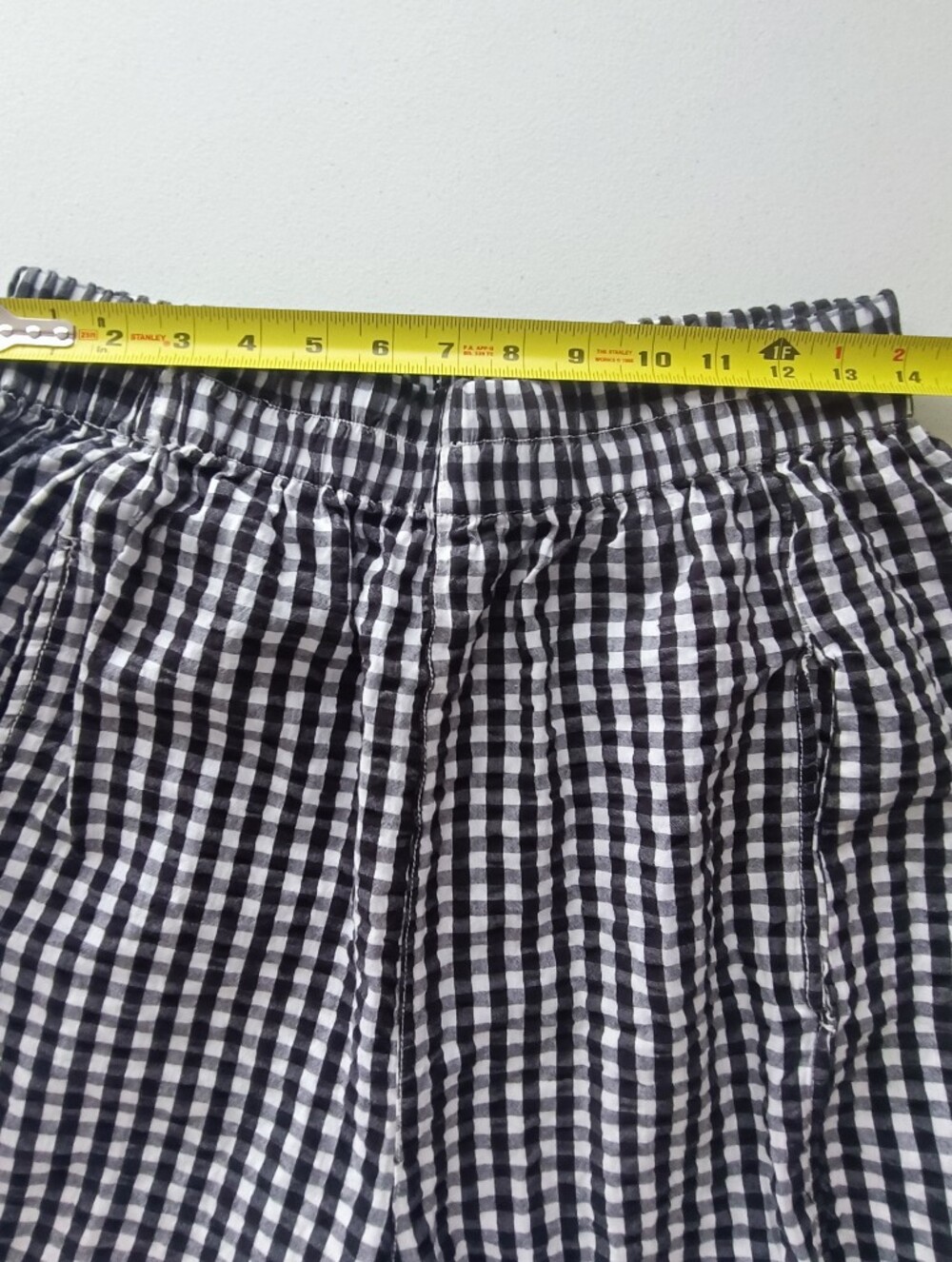 Free People Plaid Gingham Wide Leg Arc Pants Size M - Picture 7 of 13